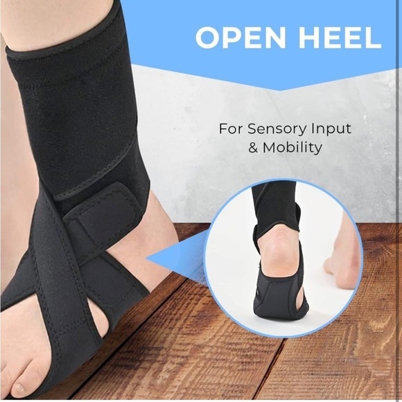 Brand New AFO Foot Drop Ankle Brace Black Neoprene Right Foot Walking Support - Picture 10 of 13